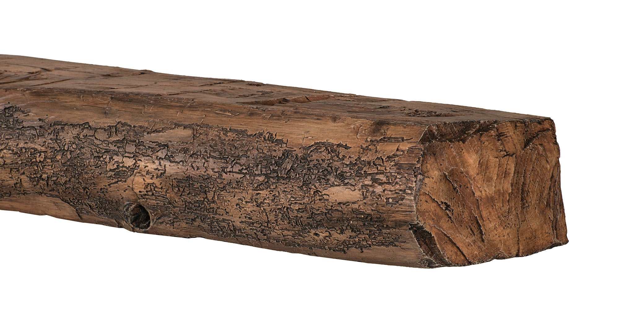 Cumberland Live Edge Non-Combustible Mantel Shelf Fieldstone Finish - ExceptionalFire