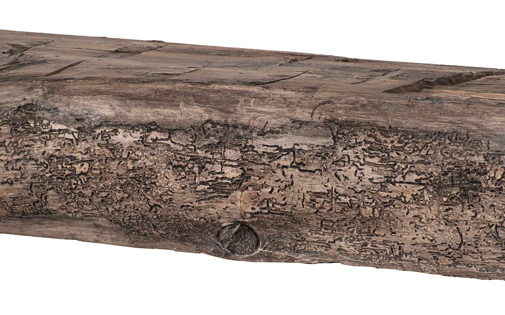 Cumberland Live Edge Non-Combustible Mantel Shelf RIVER ROCK Finish - ExceptionalFire