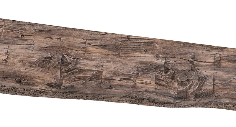 Cumberland Live Edge Non-Combustible Mantel Shelf RIVER ROCK Finish - ExceptionalFire