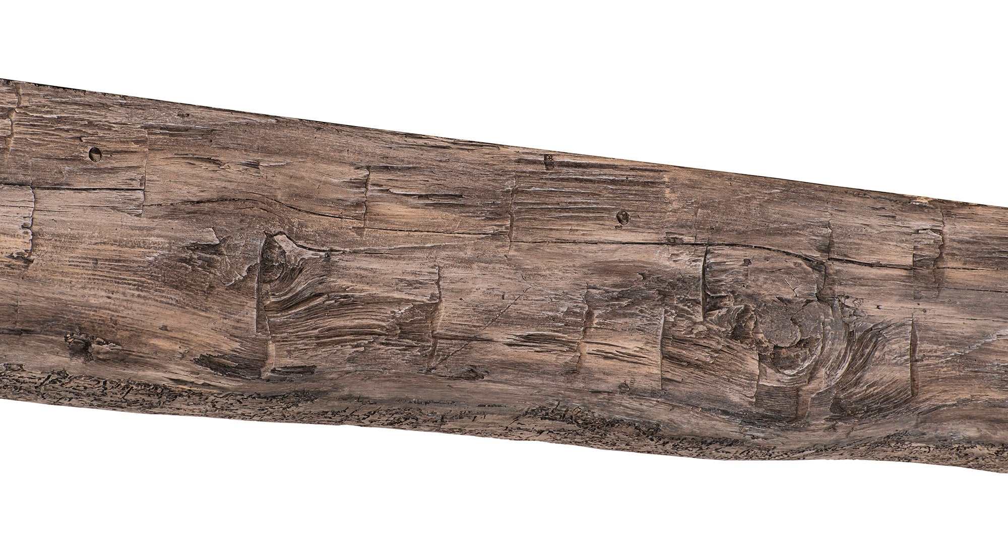 Cumberland Live Edge Non-Combustible Mantel Shelf RIVER ROCK Finish - ExceptionalFire