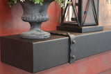 Custom Metal Floating Mantel Shelf: Non-Combustible, 25+ Finishes, Any Size - Stoll Industries - ExceptionalFire