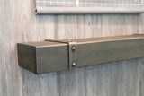 Custom Metal Floating Mantel Shelf: Non-Combustible, 25+ Finishes, Any Size - Stoll Industries - ExceptionalFire