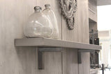 Custom Metal Floating Mantel Shelf: Non-Combustible, 25+ Finishes, Any Size - Stoll Industries - ExceptionalFire