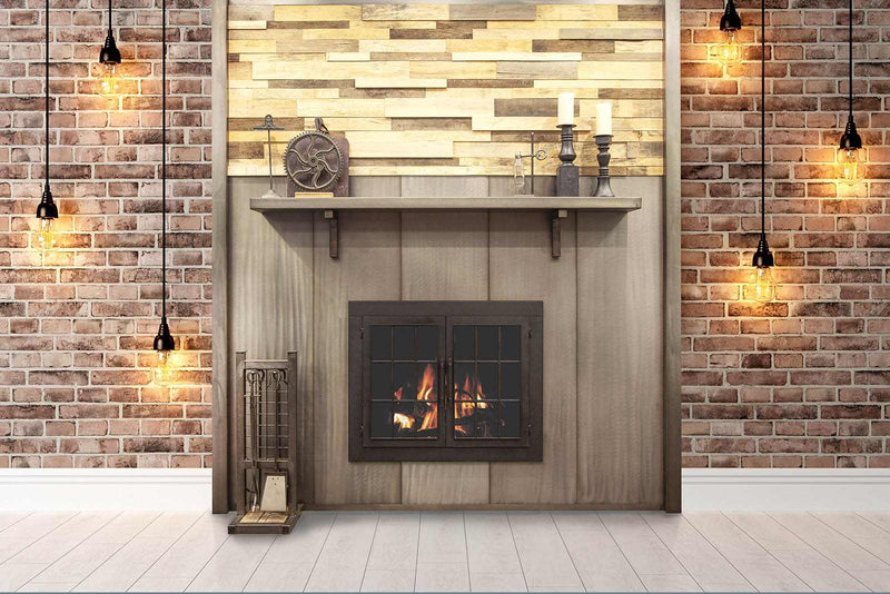 Custom Metal Floating Mantel Shelf: Non-Combustible, 25+ Finishes, Any Size - Stoll Industries - ExceptionalFire