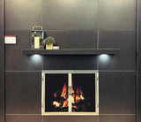 Custom Metal Floating Mantel Shelf: Non-Combustible, 25+ Finishes, Any Size - Stoll Industries - ExceptionalFire
