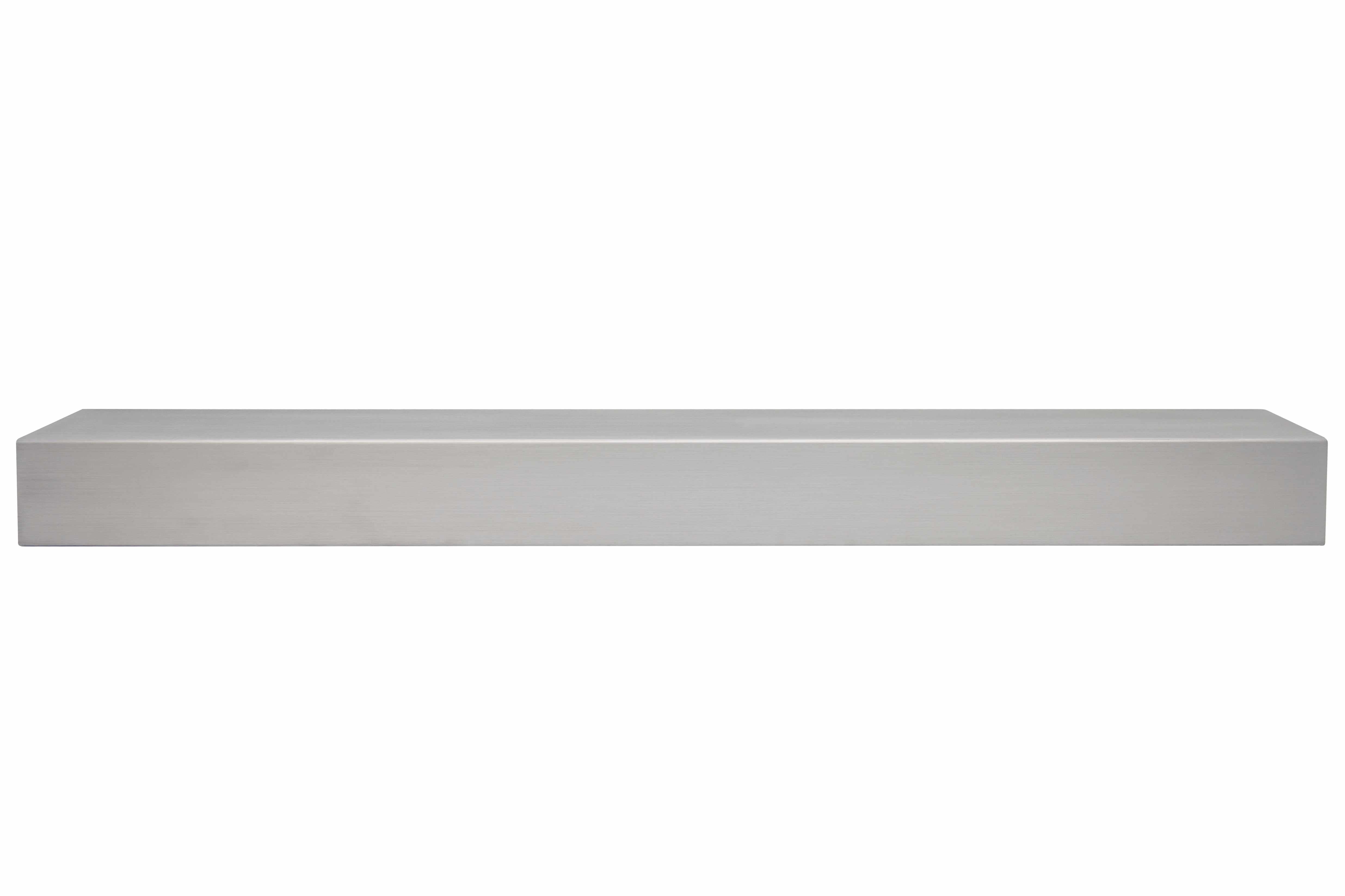 Custom Metal Floating Mantel Shelf: Non-Combustible, 25+ Finishes, Any Size - Stoll Industries - ExceptionalFire