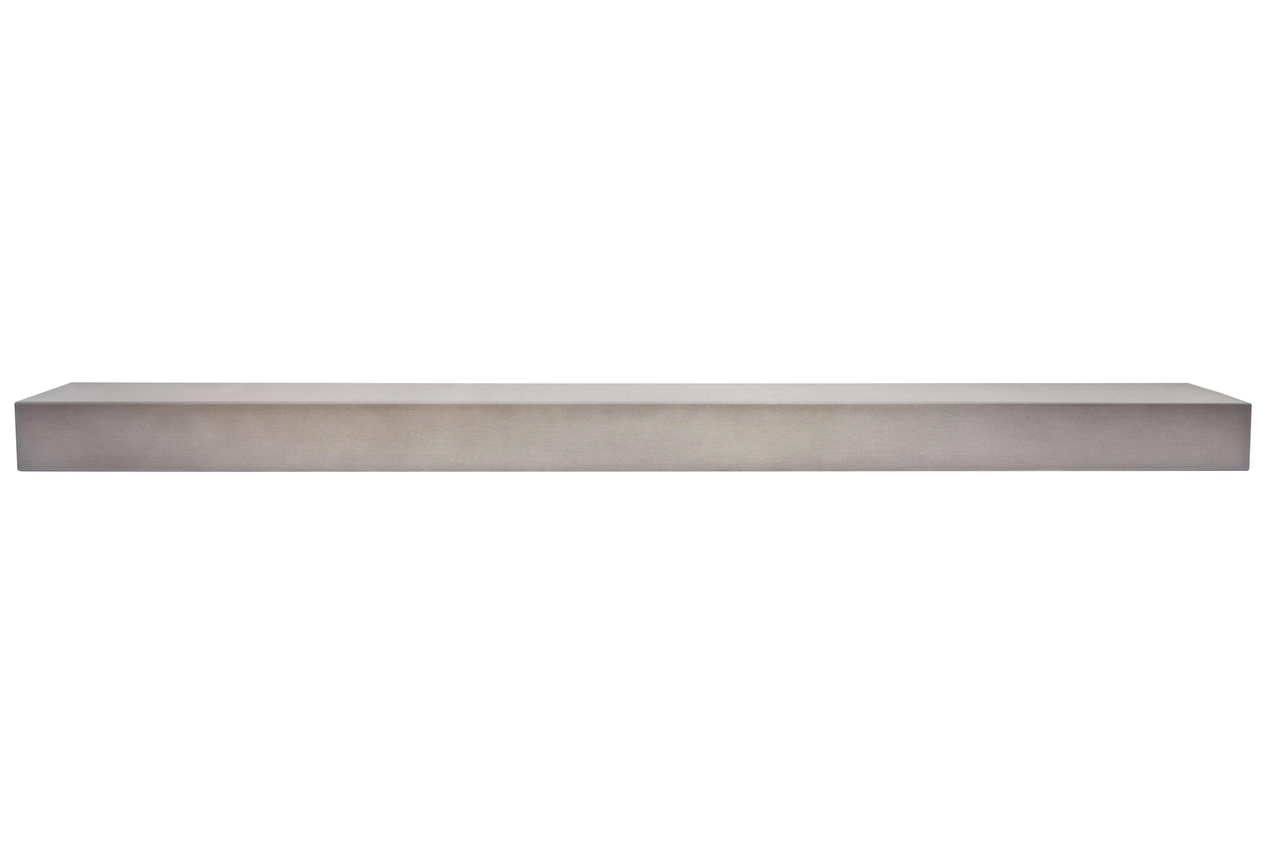 Custom Metal Floating Mantel Shelf: Non-Combustible, 25+ Finishes, Any Size - Stoll Industries - ExceptionalFire