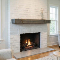 Custom Old World Metal Floating Mantel Shelf Non-Combustible | Stoll Industries