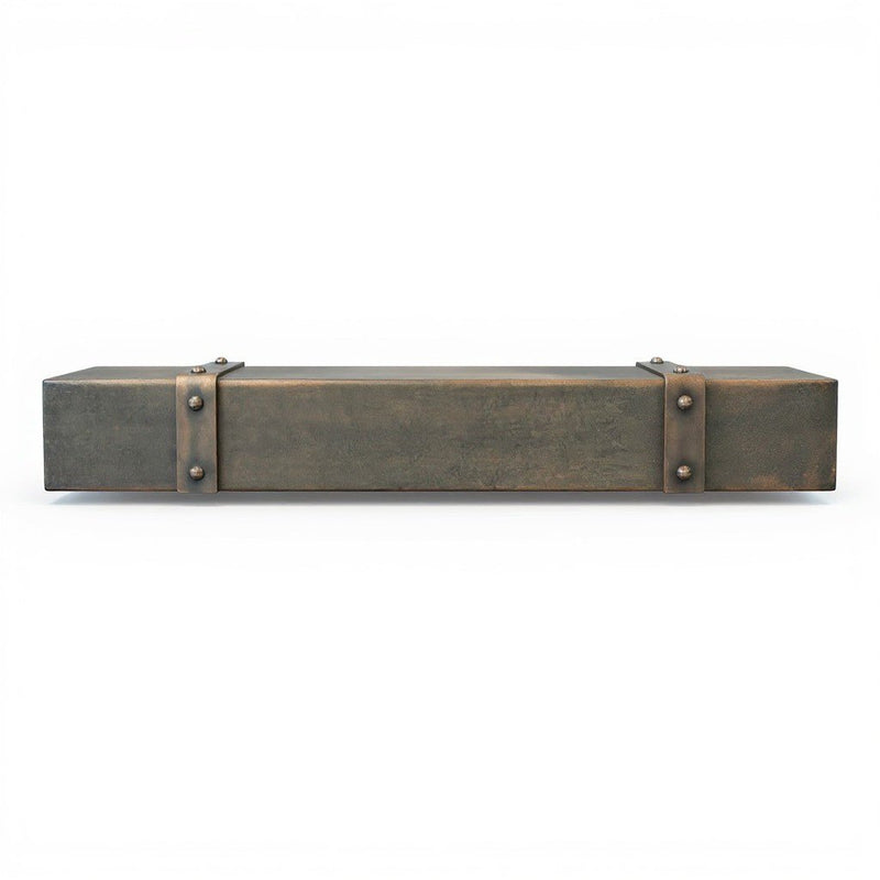 Custom Old World Metal Floating Mantel Shelf Non-Combustible | Stoll Industries