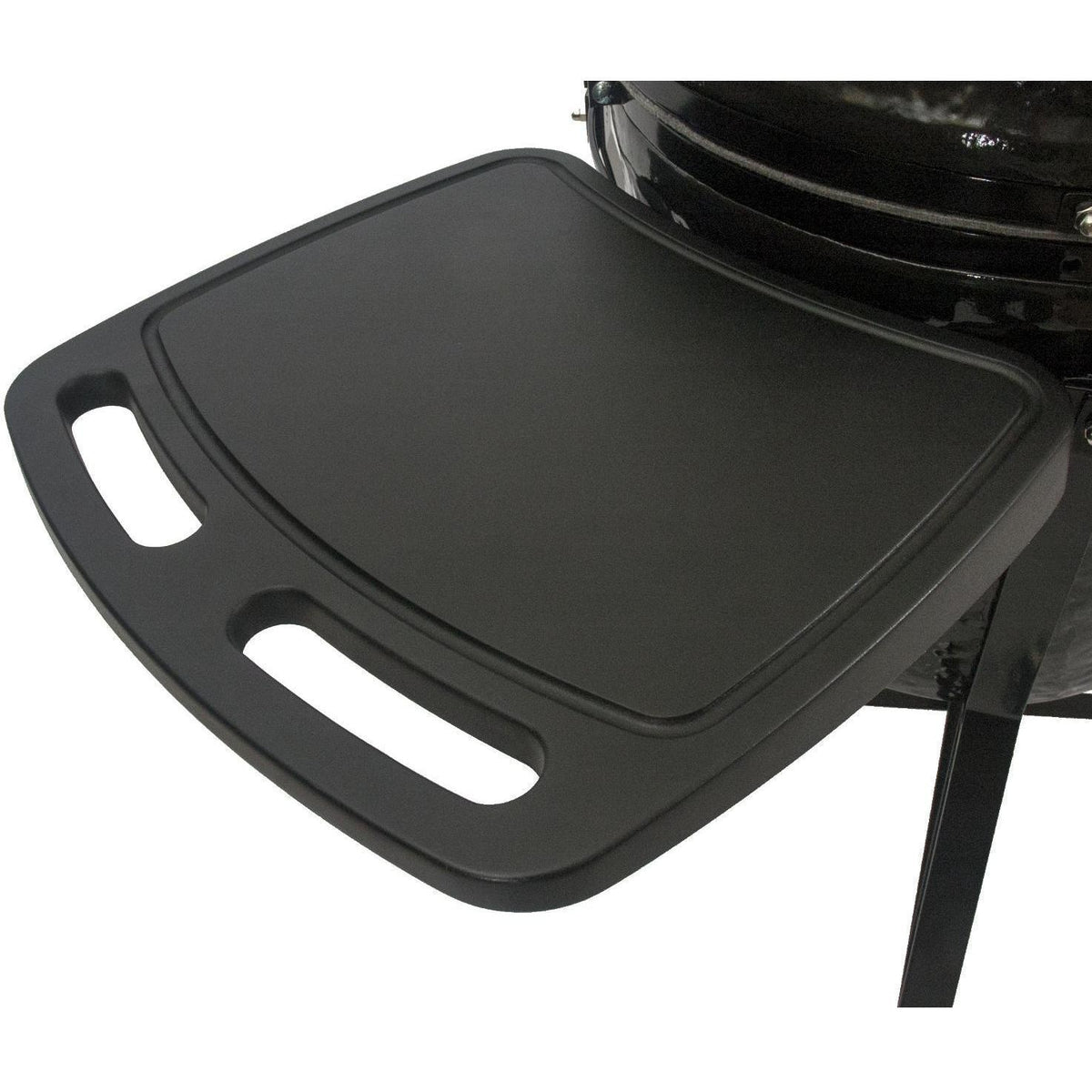 Primo All-In-One Oval Large 300 Ceramic Kamado Grill With Cradle, Side Shelves, And Stainless Steel Grates