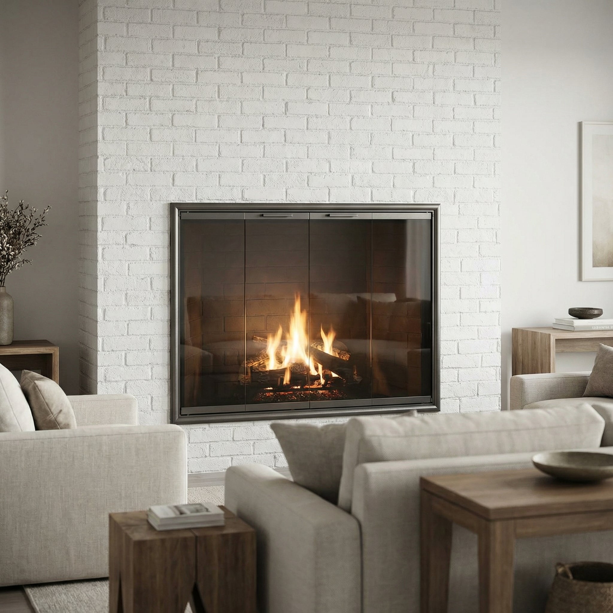 Monterey Standard Glass Doors | Prefab Fireplaces by Stoll