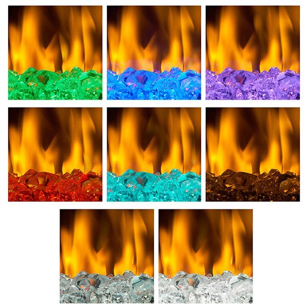 Dimplex 28" Multi-Fire XHD Plug-in Electric Firebox Glass Ember Bed - Model XHD28G - ExceptionalFire