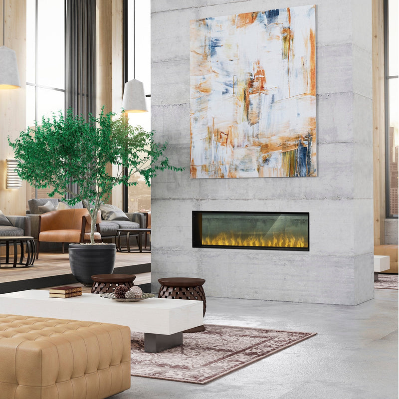 Dimplex 60" Optimyst Pro Box Vapor Electric Fireplace with realistic flame effects and fan-forced heater