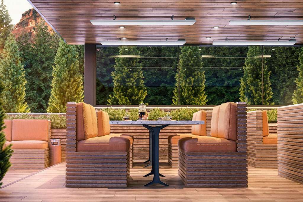 Dimplex DLW 3200W Outdoor/Indoor Radiant Electric Heater | White - Model DLW3200W24 - ExceptionalFire