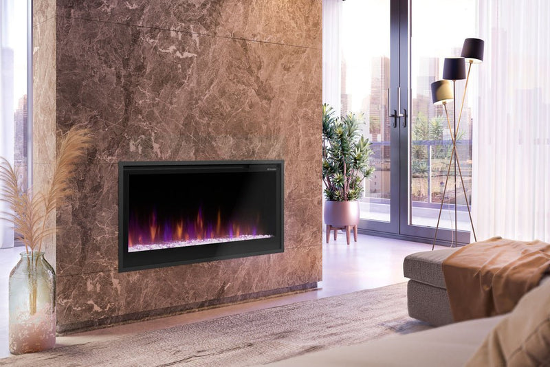 Dimplex Multi-Fire Slim 42" Smart Recessed / Wall Mount Linear Electric Fireplace - Model PLF4214-XS - ExceptionalFire