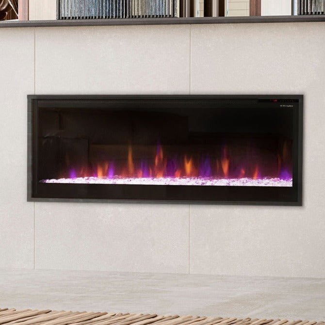 Dimplex Multi-Fire Slim 50" Smart Recessed / Wall Mount Linear Electric Fireplace - Model PLF5014-XS - ExceptionalFire