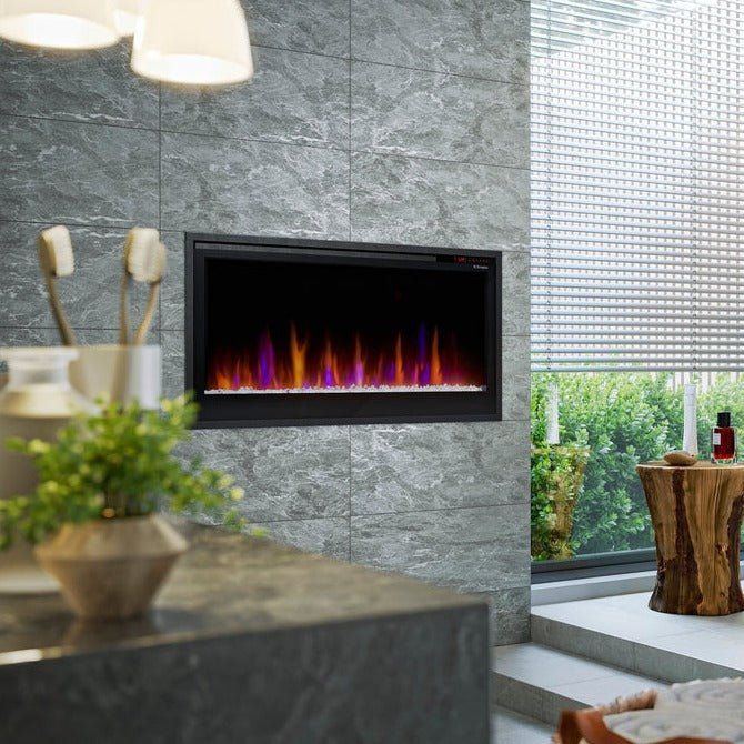 Dimplex Multi-Fire Slim 60" Smart Recessed / Wall Mount Linear Electric Fireplace - Model PLF6014-XS - ExceptionalFire