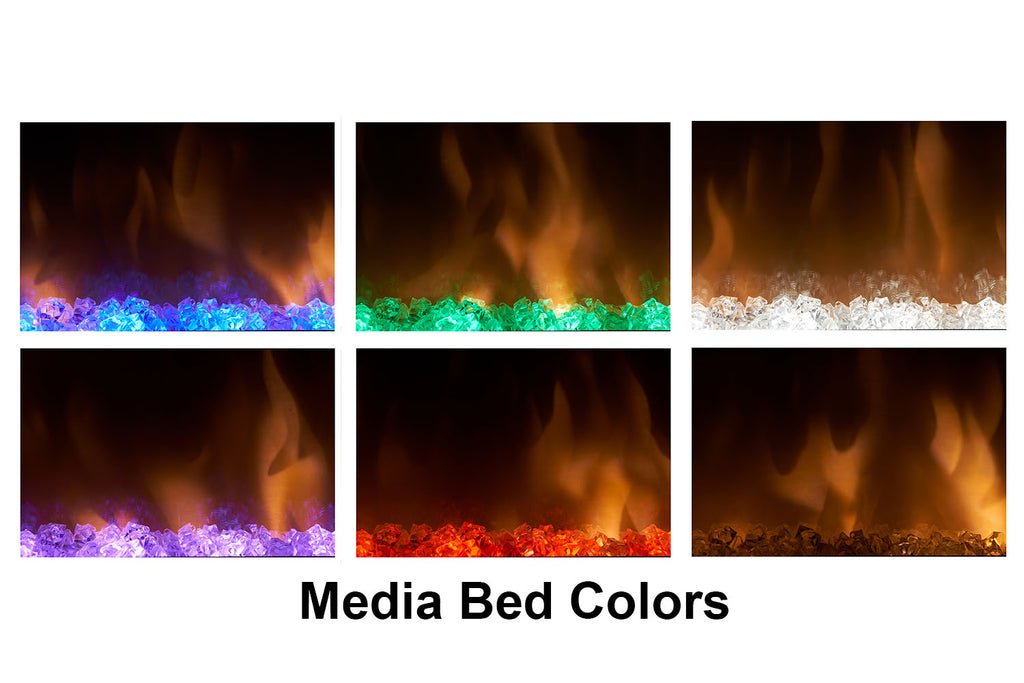 Dimplex Multi-Fire Slim 60" Smart Recessed / Wall Mount Linear Electric Fireplace - Model PLF6014-XS - ExceptionalFire