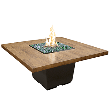 Dining French Barrel Oak Cosmo Square Firetable - ExceptionalFire