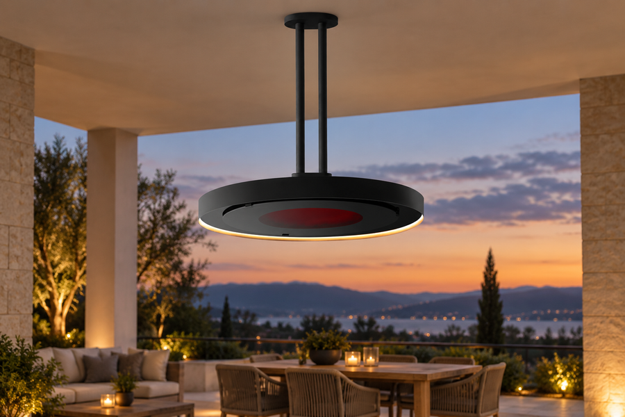 Bromic Eclipse Smart-Heat Electric Pendant Heater 2900W with Twin Pole