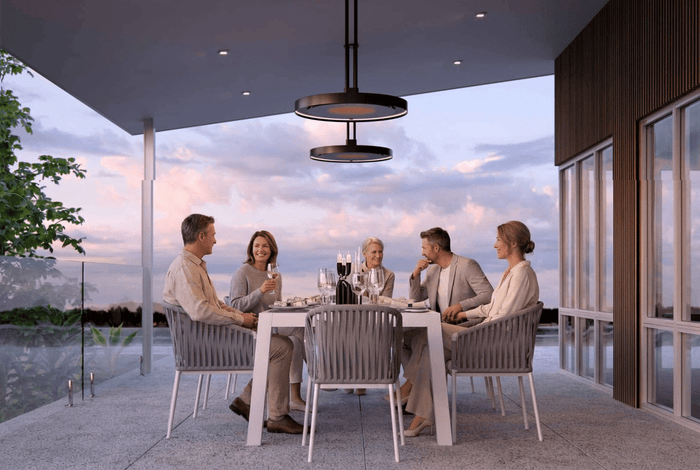 Bromic Eclipse Smart-Heat Electric Pendant Heater 2900W with Twin Pole