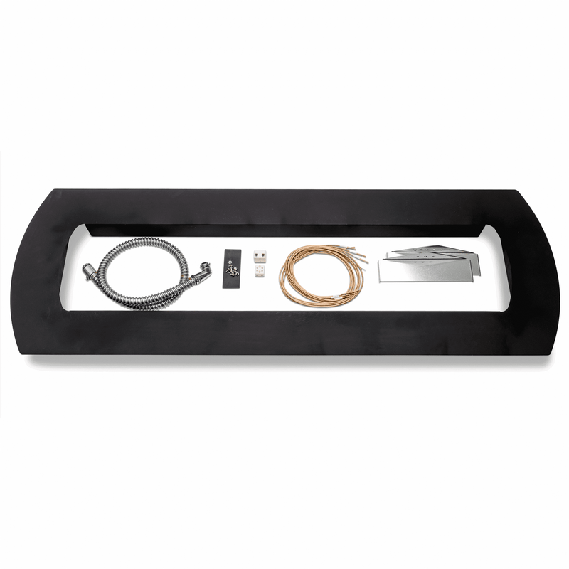 Bromic Tungsten Electric black recess kit for 3000W and 6000W heaters. Manufacturer representative image; heater sold separately.