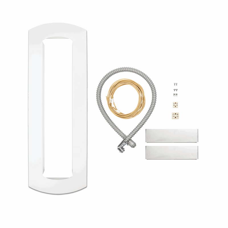 Bromic Tungsten Electric white recess kit for 3000W and 6000W heaters. Manufacturer representative image; heater sold separately.