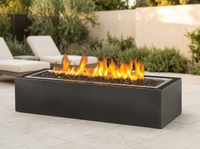 Napoleon Linear Gas Patioflame Fire Pit, Rectangular GPFL48MHP — outdoor setting