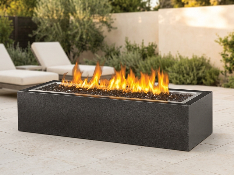 Napoleon Linear Gas Patioflame Fire Pit, Rectangular GPFL48MHP — outdoor setting