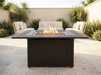 Napoleon Kensington Bronze Gas Fire Table, Square KENS2-BZ — alternate view