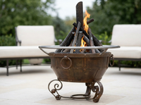 Round Mill Natural Gas Fire Pit - 36" — alternate view