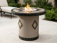 OPT-5545 Round Dining Gas Fire Table - 48" - LP — alternate view