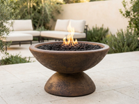 FPT3000 Concrete Fire Pit - LP — outdoor setting