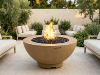 American Fyre Designs 48" Round Fire Bowl — outdoor setting