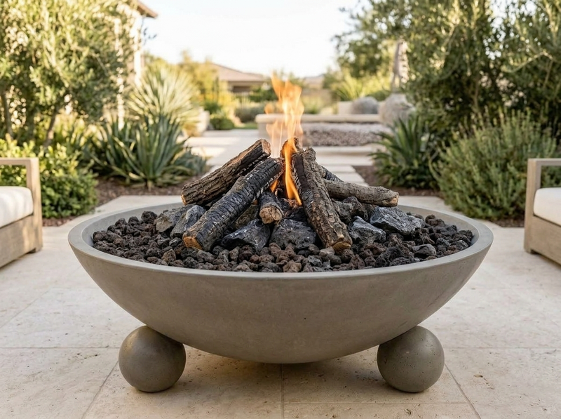 American Fyre Designs 40" Versailles Gas Fire Bowl — alternate view