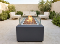 Fire Garden 48" Complete Linear Fire Pit - Graphite Powder Coat, Natural Gas — alternate view