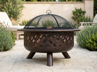 Oil Rubbed Bronze Fire Bowl — alternate view