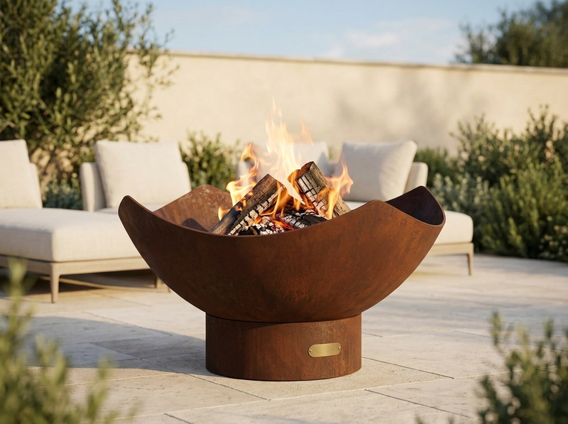 Manta Ray Fire Pit — outdoor setting