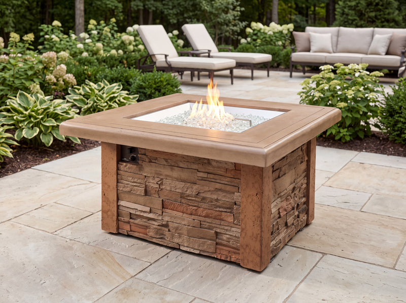 Sierra Square Fire Pit Table — alternate view