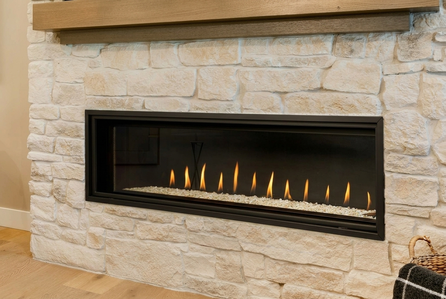 Montigo Delray 60" Direct Vent Linear Gas Fireplace