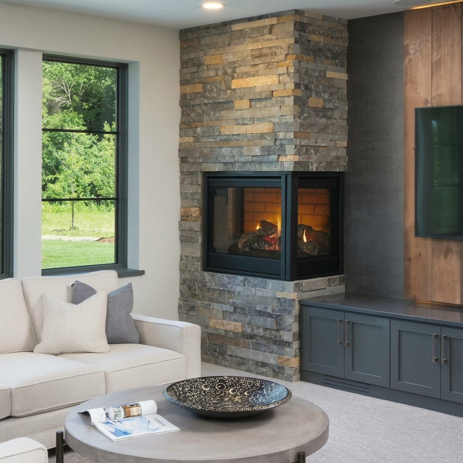 Majestic Corner 36" Direct Vent Gas Fireplace