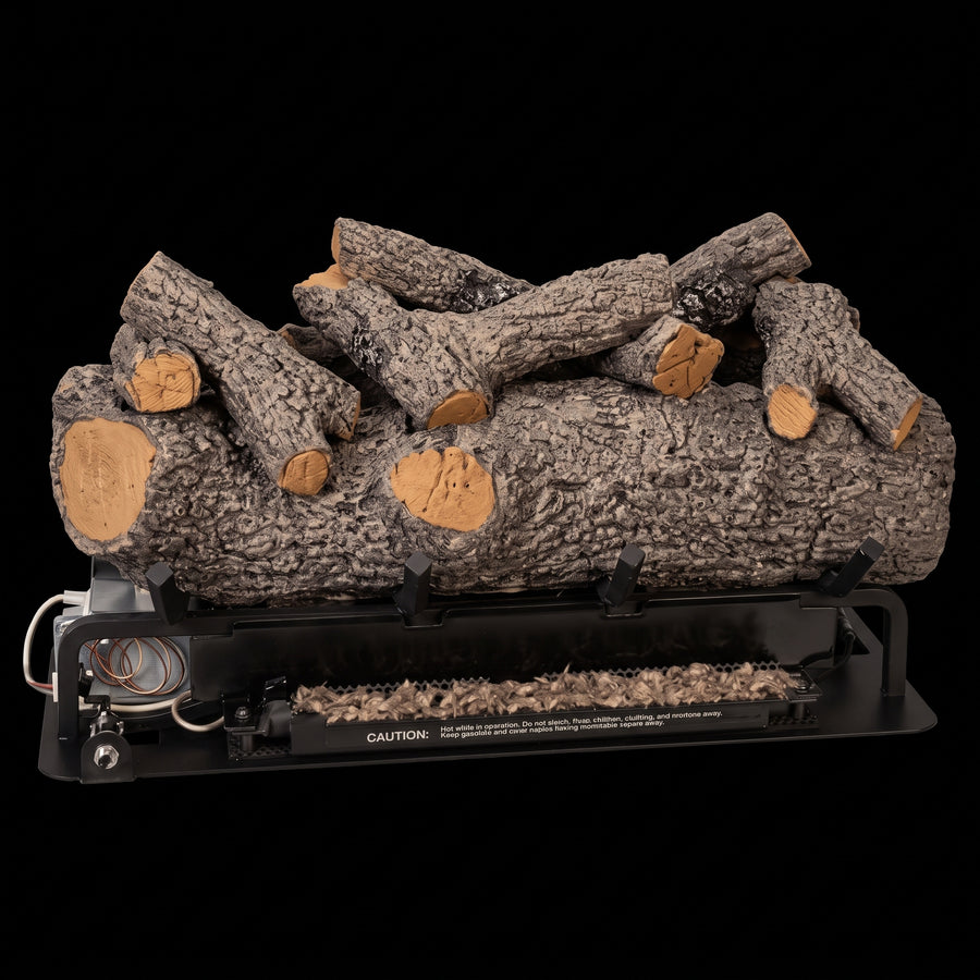 Meadow Oak See-Through Vent-Free Gas Log Set