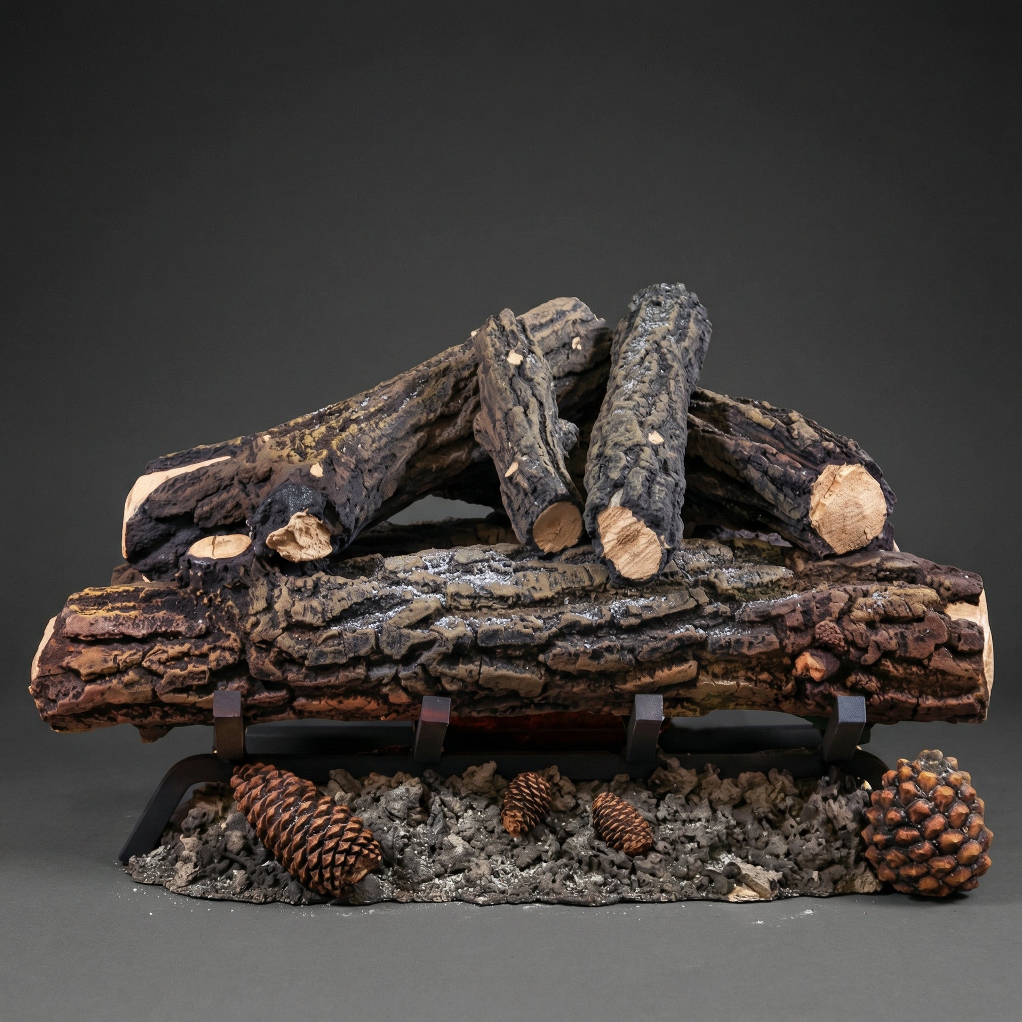 24" Country Oak Deluxe Gas Log Set | Formation Creation