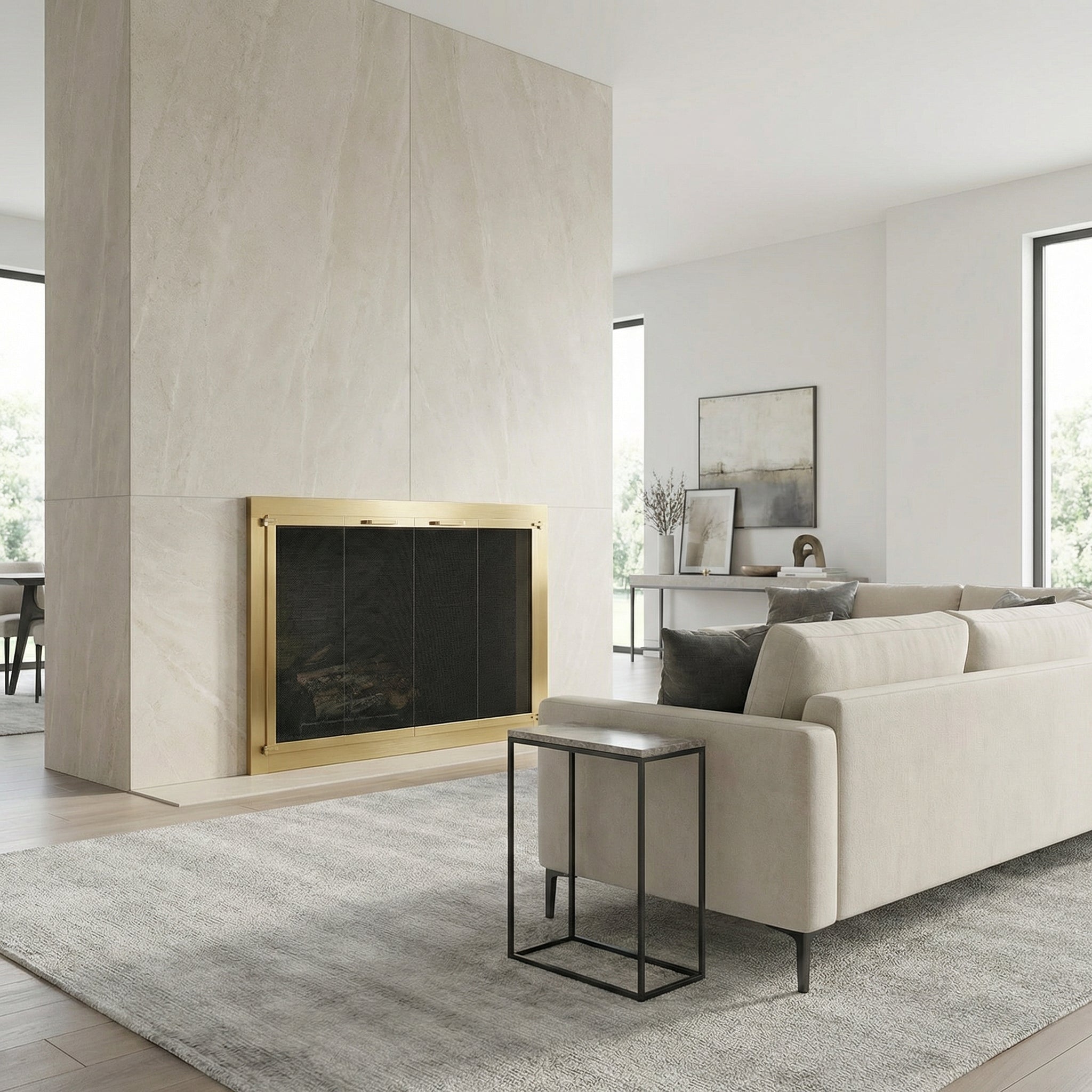 Heritage - Masonry Steel Fireplace Glass Doors | Custom