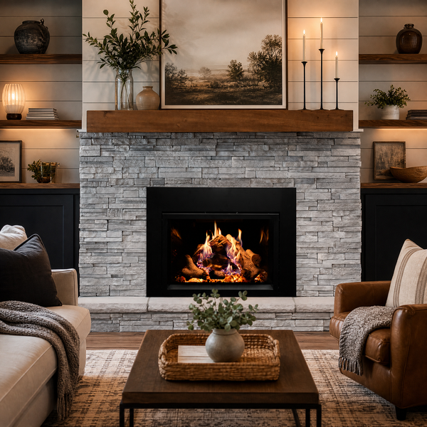 Empire Rainier 34" Direct Vent Gas Fireplace Insert - Model DVCP34 — lifestyle
