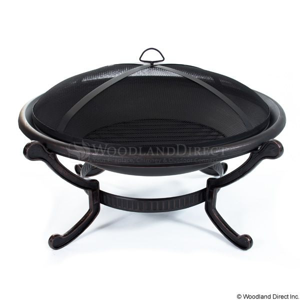 Bronze Round Steel Fire Pit