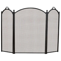 3-Panel Arched Fireplace Screen - Large