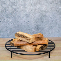 Black Steel Fire Ring Grate - 30"