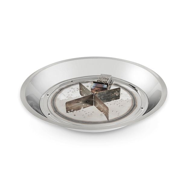 Round Stainless Steel Crystal Fire Plus Burner - 20"
