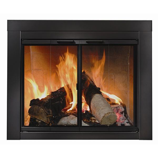 Ardmore Black Fireplace Door